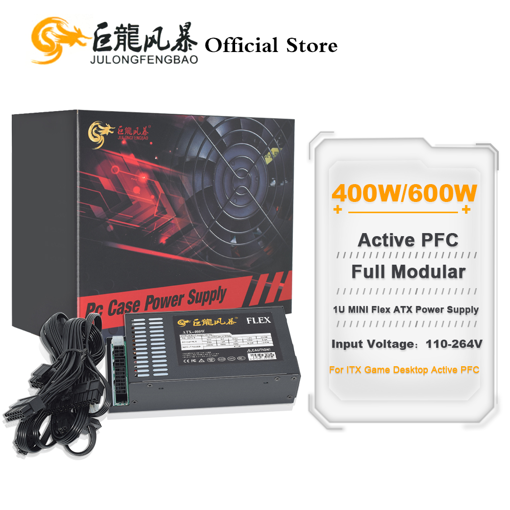 Flex Atx Power Supply 600W 1U - JULONGFENGBAO Volledige Modulaire 110-264 V ATX