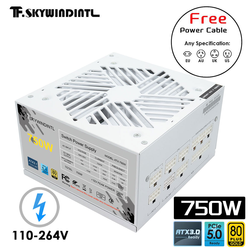 Wit 750 w 850 w 1000 W 1200 W  - 1000W White Modular Power Supply recensie en prijs